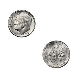 1963-D Roosevelt Silver Dime Mint State Condition - Picture 1 of 3