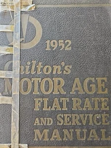 1952 Chilton’s Motor Age Flat Rate and Service Manual serviceable - Bild 1 von 10