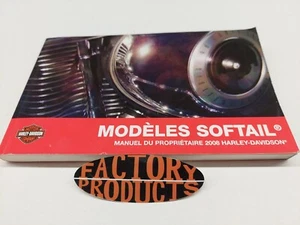 GENUINE HARLEY DAVIDSON 2008 Softail Owner's Manual French 99469-08FRA - Picture 1 of 5