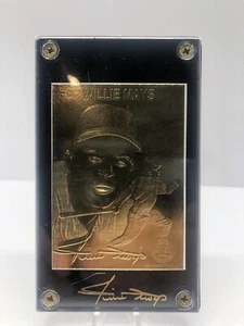 Willie Mays 24 Karat Gold Card Limited #9950 Giants - Picture 1 of 5