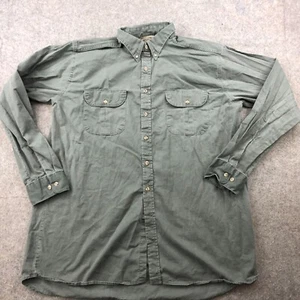 Mossy Oak Companions Shirt Mens 2XL Green Solid Button Hunting Pocket Outdoors - Picture 1 of 11