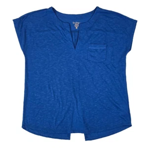 Lilly Pulitzer Luxletic Brodie Pocket Tee Royal Blau Kurzarm Größe SMALL - Bild 1 von 7