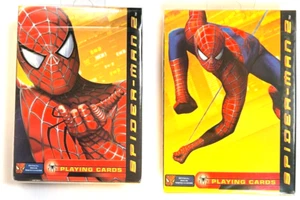 Two Spider-Man 2 Movie Decks Playing Cards Different Covers Factory Sealed 2004 - Picture 1 of 1