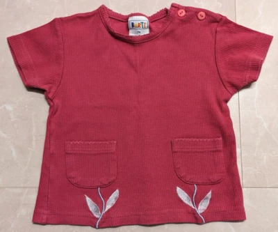 Shirt Berti ** Tulpen Mädchen rosa 100% Baumwolle ** Gr 74 - Bild 1 von 4