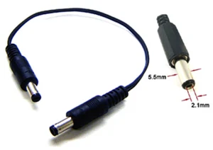 10" DC Power Loop Wire 2.1mm x 5.5mm Plug For MD211 MD101 RFDM2 RFDM200 - Picture 1 of 3