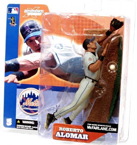 Roberto Alomar New York Mets 2002 McFarlane action figure NIB MLB Series 3 Cover