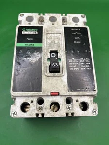 Crabtree Powerstar PW160 716/3P63 63A 3 Phase MCCB - Picture 1 of 5
