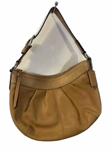 Coach Soho Hobo Shoulder Bag Cream Tan Leather F13730 - Picture 1 of 21