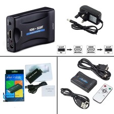 1080p ABS VGA zu Scart zu HDMI Converter Audio Video Adapter für HDTV Sky Box