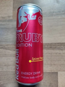 Red Bull Ruby Edition 1,55 Spiced Pear Dose Full 250ml Can Birne Zimt UK 02pw - Bild 1 von 4