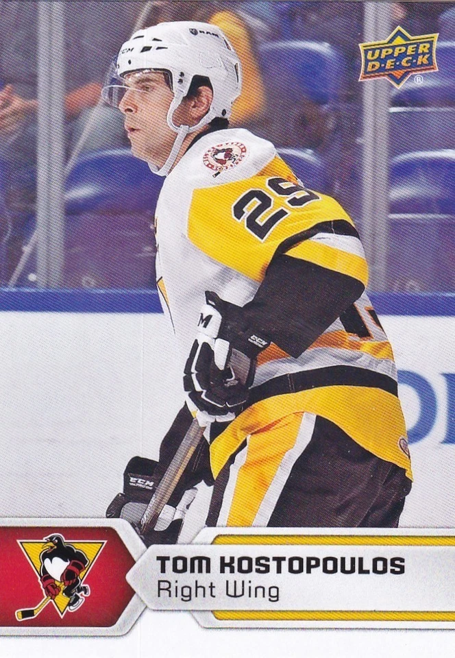 TOM KOSTOPOULOS 2017-18 17-18 UPPER DECK AHL HOCKEY BASE #79 WILKES-BARRE - Image 1 of 1