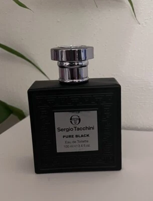 Sergio Tacchini Pure Black For Men Eau De Toilette 3.4 fl New  - Image 1 of 3