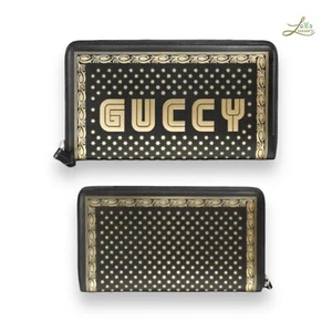 Gucci Geldbörse Logo Print Large Zip Around Portemonnaie - Bild 1 von 9