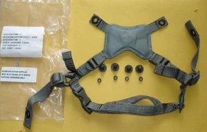 GENTEX ACU ACH #ELMET 4 POINT REPLACEMENT CHIN STRAP WITH HARDWARE L/XL NEW MSA - Picture 1 of 6