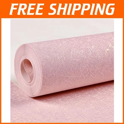 Papel pintado de seda rosa extraíble autoadhesivo Foto 1 de 4