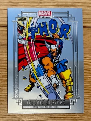 2022 UPPER DECK MARVEL PLATINUM - ICONIC COVERS IC-17 THOR BETA RAY BILL Mint!  - Image 1 of 2