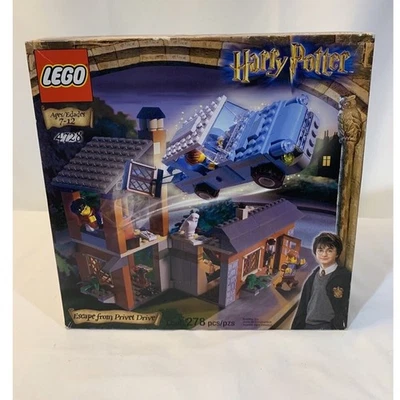 LEGO Harry Potter:Escape from Privet Drive 4728 Factory Sealed Vintage rare 2002 - Image 1 of 4
