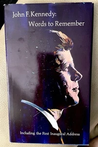 John F. Kennedy: Words to Remember 1967 Illustrated HC/DJ Vintage - Picture 1 of 5