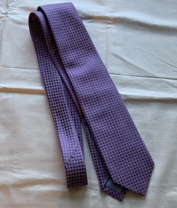 JZ Richards Boulder Purple Geometric Pattern Silk Necktie Handmade USA - Picture 1 of 6
