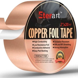 Copper Foil Tape with Conductive Adhesive for Guitar,EMI Shielding,Electrical... - Picture 1 of 5