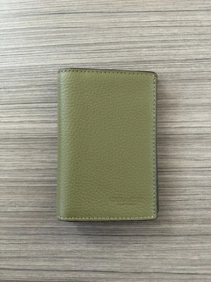 NWT Coach Leather Bifold Card Case Slim Wallet Card Holder CS476 Moss Green - Image 1 of 4