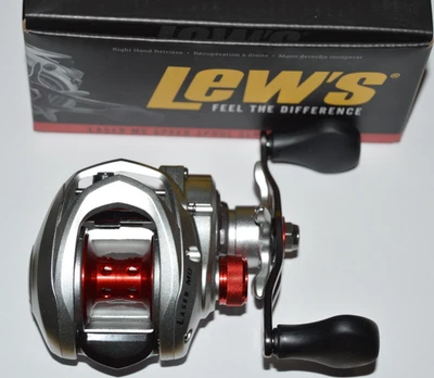 Lews LSG1HAMG Laser MG Speed Spool 8BB Baitcast Reel 6.8:1 NEW display model - Image 1 of 4