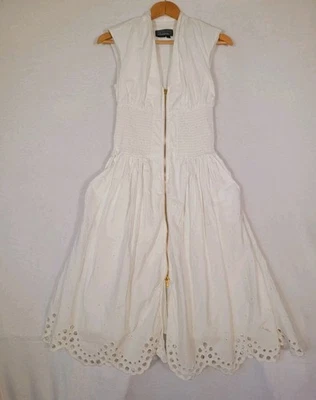 Платье миди Anthropology The Tommie на молнии спереди со сборками размер XSP - Изображение 1 из 4