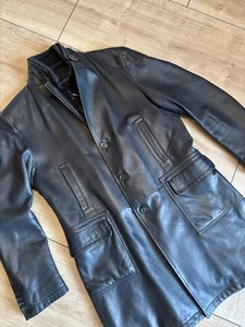 MABRUN LEDERMANTEL JACKE SOFT LAMMNAPPA SCHWARZ GR. 54 NP 1200 € TOP ZUSTAND - Bild 1 von 7