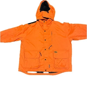 Browning 4 In 1 Orange Hooded Coat Mens XL Reversible Down Inner Jacket Hunting - Picture 1 of 13