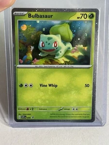HD COSMOS HOLO Bulbasaur 046 - Pokemon 151 Black Star Promo - Picture 1 of 4