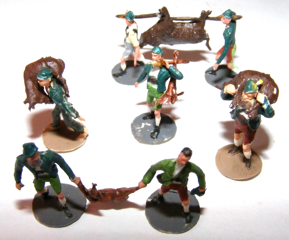 MERTEN Berlin Tempelhof H0 HO Hallali Jagd Plastik Figuren Wildschwein Reh Hasen - Bild 1 von 3