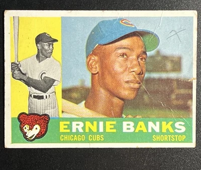 1960 Topps: Ernie Banks - Tarjeta #10 **Chicago Cubs** Foto 1 de 4