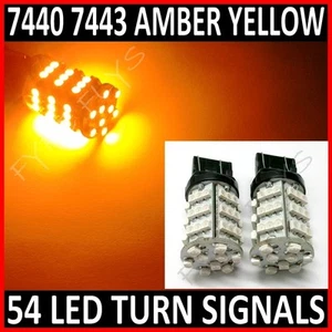 2X 7443 7440 922A Alta Potencia 54-LED Amarillo Ámbar Señal de Giro #G9 - Imagen 1 de 5