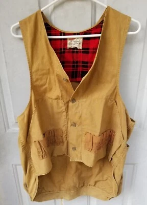 Vintage Duxbak Upland Poplin Canvas Hunting Shotgun Shell Pouch Vest 50s 60s M - Image 1 of 4