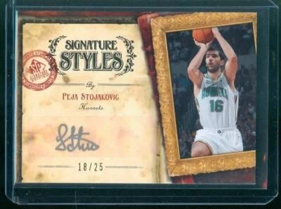 2007-08 Upper Deck SP Signature Styles PEJA STOJAKOVIC Rare! #18/25 AUTO Hornets - Image 1 of 2