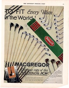 1931 Macgregor Golf Goods To Fit Every Man In The World! Single Page Print Ad - Picture 1 of 1