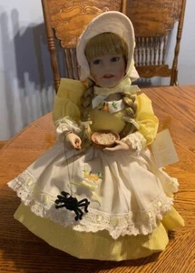 Edwin Knowles “Little Miss Muffet” Porcelain Doll Ashton Drake Galleries & Box - Picture 1 of 9