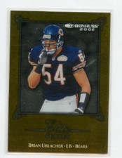 2002 DONRUSS ELITE SERIES # ES-14 BRIAN URLACHER , CHICAGO BEARS 0598/1500