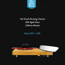 FIAT SCUDO REVERSING CAMERA & MIRROR MONITOR REVERSE CAM BRAKE 07-16