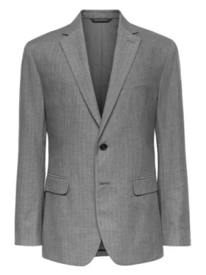 Banana Republic Slim Gray Pinstripe Cotton Suit Jacket 283420 40R 42R Blazer NWT - Image 1 of 4