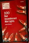 HOME ACCENTS HOLIDAY 100 String Red lights 1 Box Patio Christmas Valentines Day
