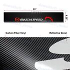 Windshield Carbon Fiber Vinyl Banner Decal Sticker For MAZDASPEED Mazda Speed