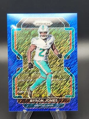 Byron Jones 2021 Panini Prizm FOTL Blue Shimmer #7/25 - Image 1 of 2