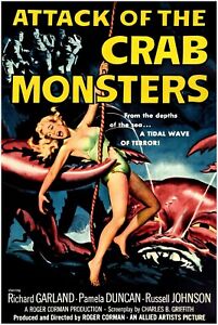 Attack of the Crab Monsters  - Vintage Horror Movie Poster