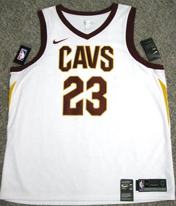 Lebron James Cleveland Cavaliers Men's 2XL 2017 White Nike Swingman Jersey - Picture 1 of 4