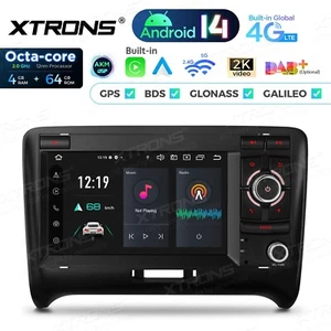 AUTORADIO ANDROID 4/64GB STEREO AUTO 7" AUDI TT MK2 8J 2006-2012 NAVI CARPLAY - Foto 1 di 16
