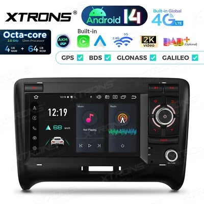 AUTORADIO ANDROID 4/64GB STEREO AUTO 7" AUDI TT MK2 8J 2006-2012 NAVI CARPLAY - Immagine 1 di 4