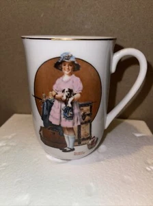 Taza de café ""Vacations Overs"" Norman Rockwell 1981 - Imagen 1 de 3