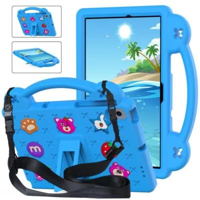 Kids Case Huawei MatePad SE 10.4 M6 8.4 MatePad Pro 10.8 ShockProof Strap Cover - Image 1 of 4