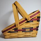 Royce Craft Baskets Large Vegetable Woven Wood Basket Handles Vintage 2001